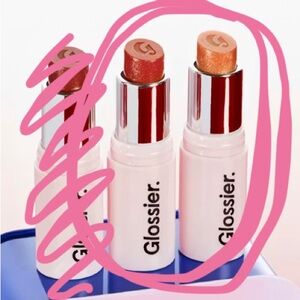 Glossier Trophy AND Villa Shimmery Minis from the holiday set new without box